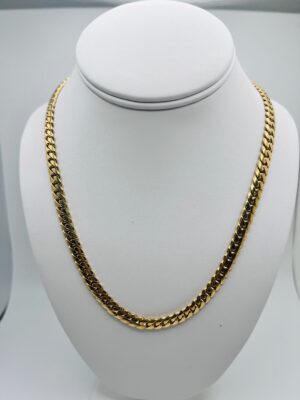 10K Men's Cuban Link Chain 8mm, 24" - Valhalla Jewelry